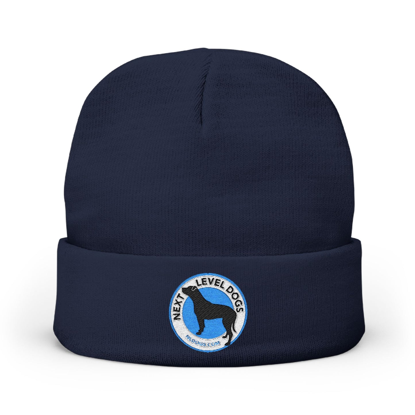 Next Level Dogs Embroidered Knit Beanie