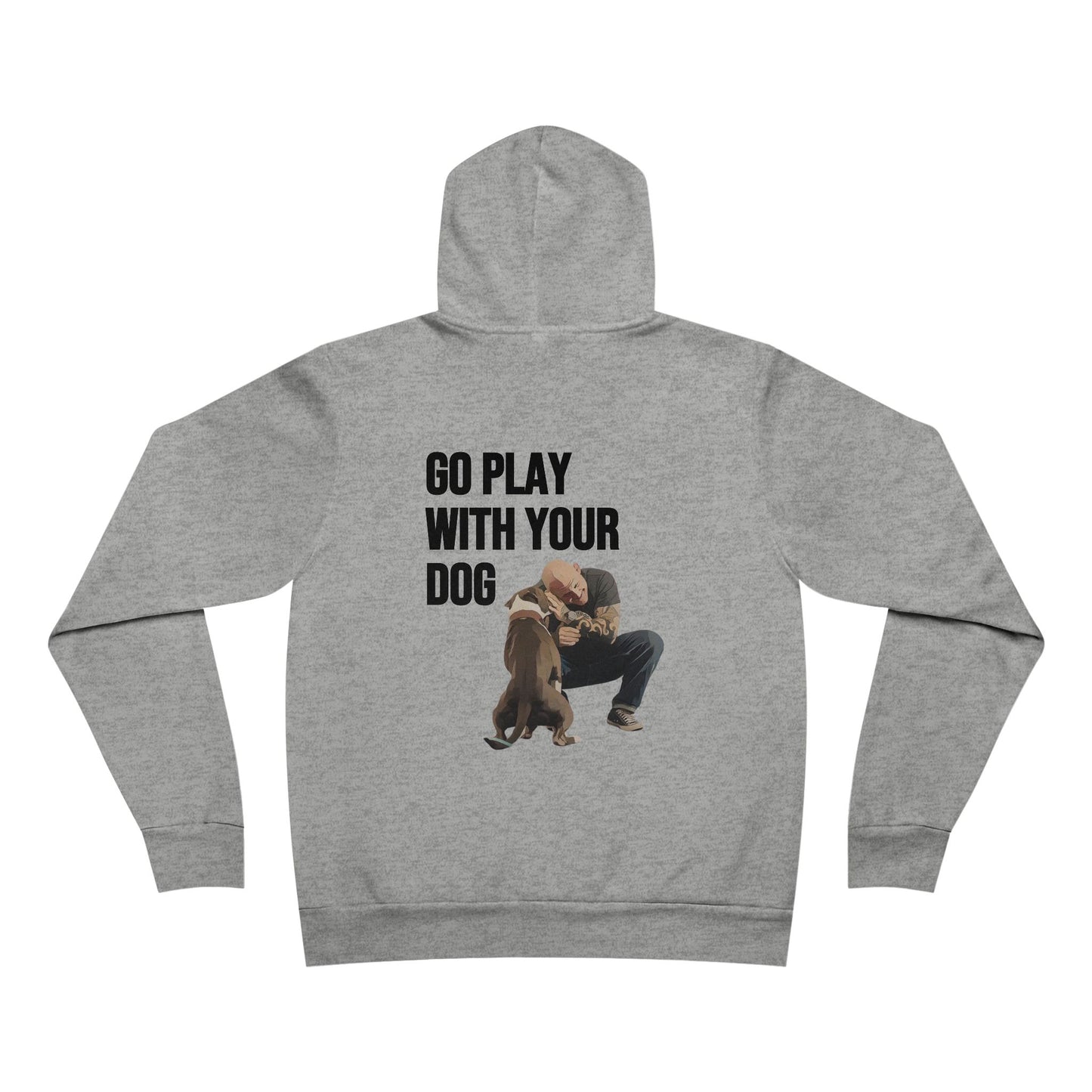 Go Play With Your Dog Personal Play with Next Level Dogs Logo - Unisex Sponge Fleece Pullover Hoodie