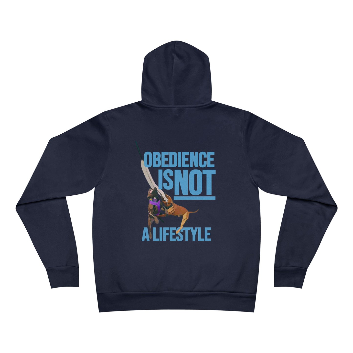Obedience Is Not A Lifestyle Sue & Macey with Next Level Dogs Logo - Unisex Sponge Fleece Pullover Hoodie