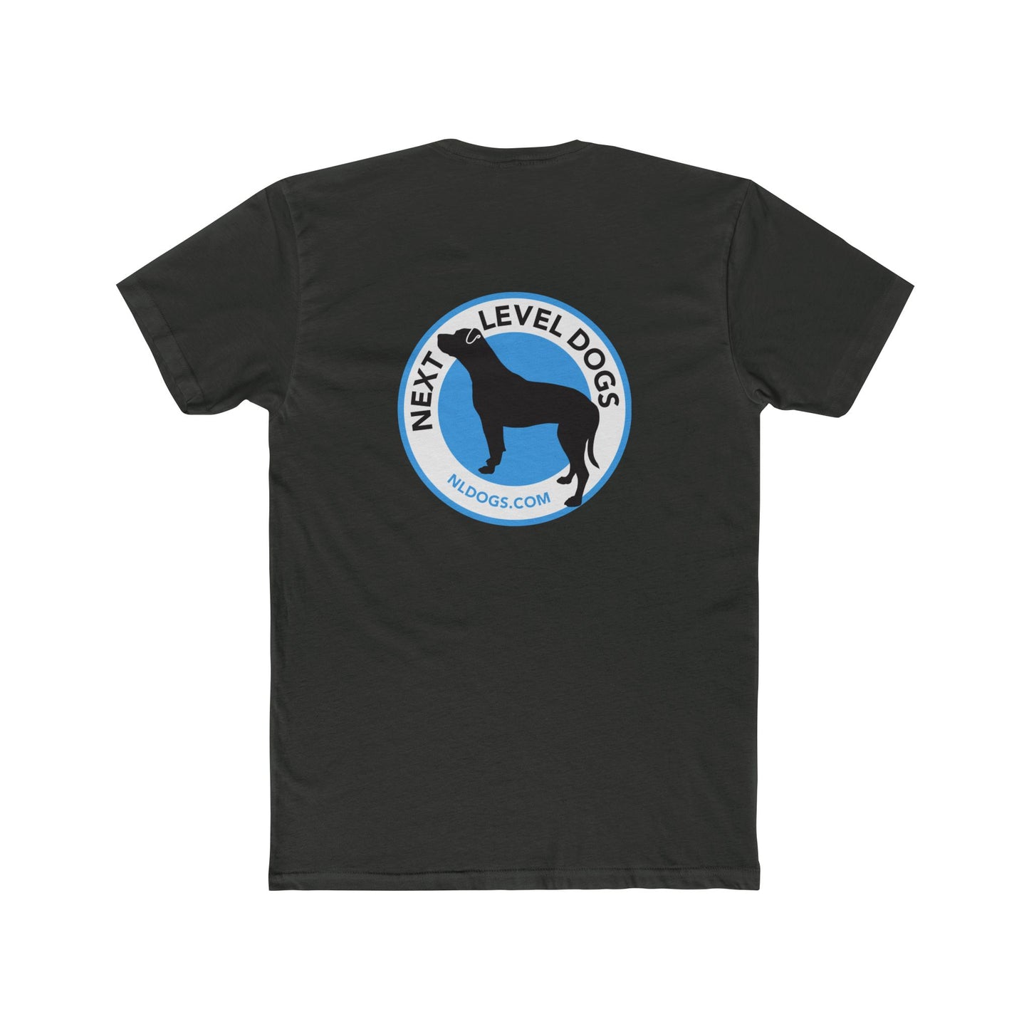 Obedience Is Not A Lifestyle with Next Level Dogs Logo - Unisex Cotton Crew Tee