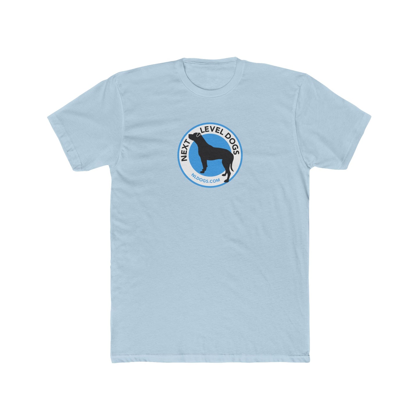 Obedience Is Not A Lifestyle - Sue & Macey with Next Level Dogs Logo - Unisex Cotton Crew Tee