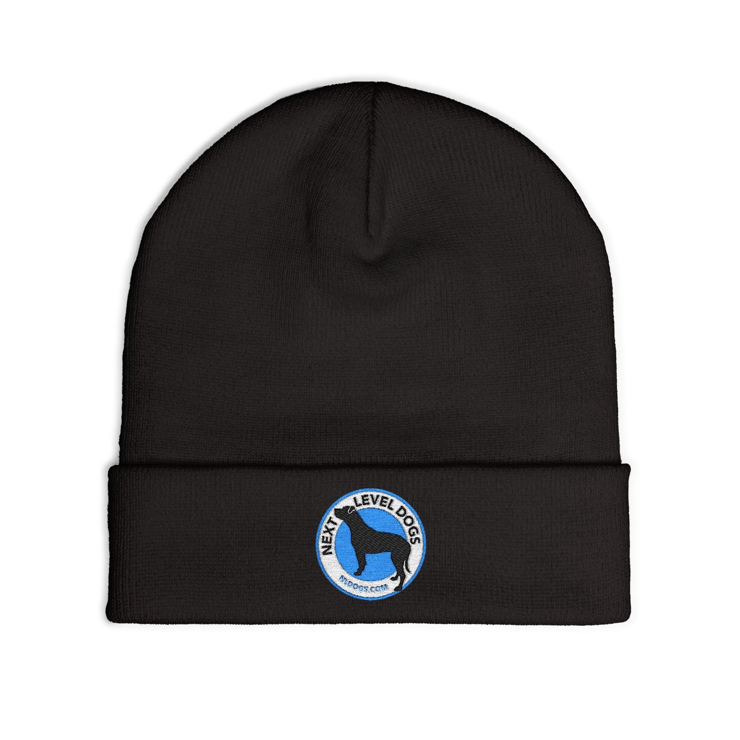 Next Level Dogs Embroidered Knit Beanie