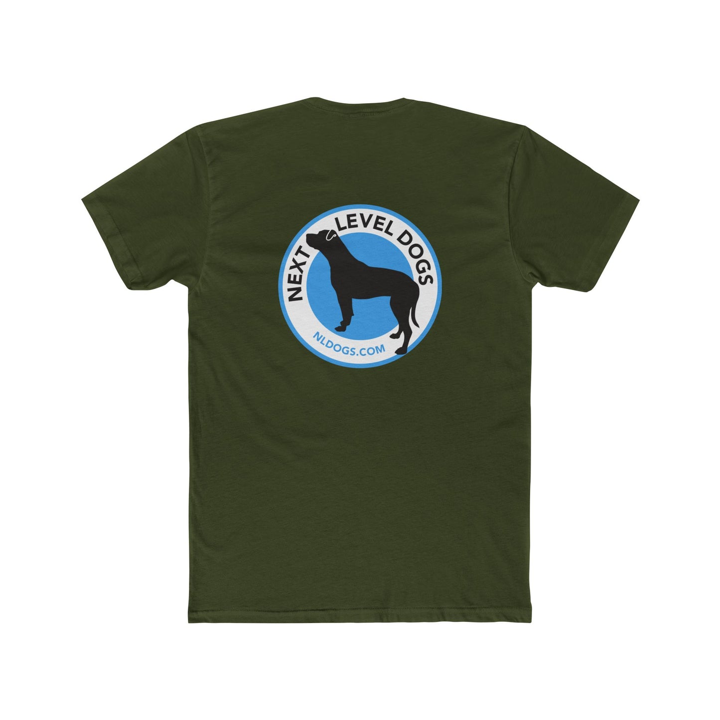 Obedience Is Not A Lifestyle with Next Level Dogs Logo - Unisex Cotton Crew Tee