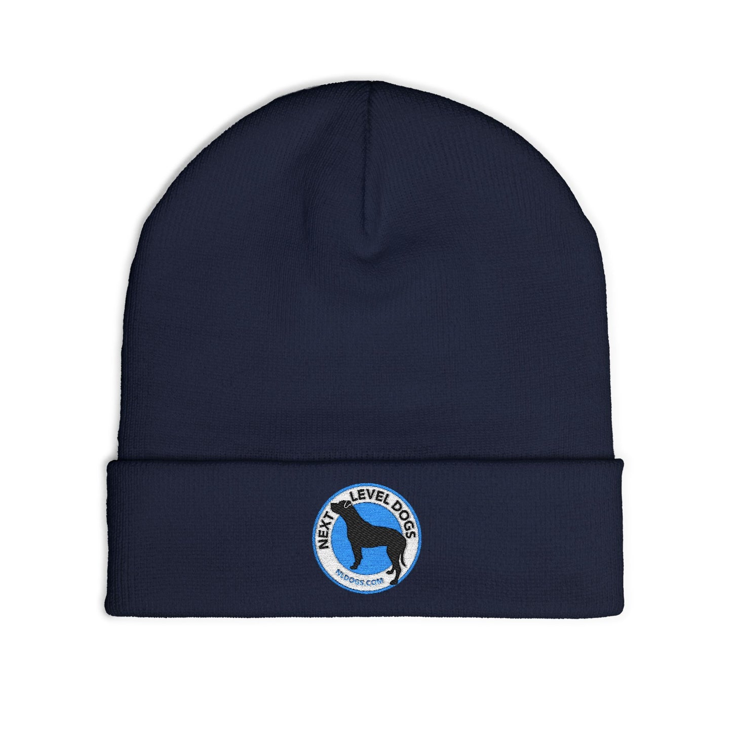 Next Level Dogs Embroidered Knit Beanie