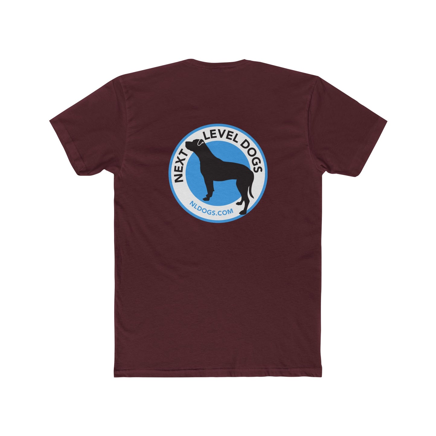 Obedience Is Not A Lifestyle with Next Level Dogs Logo - Unisex Cotton Crew Tee