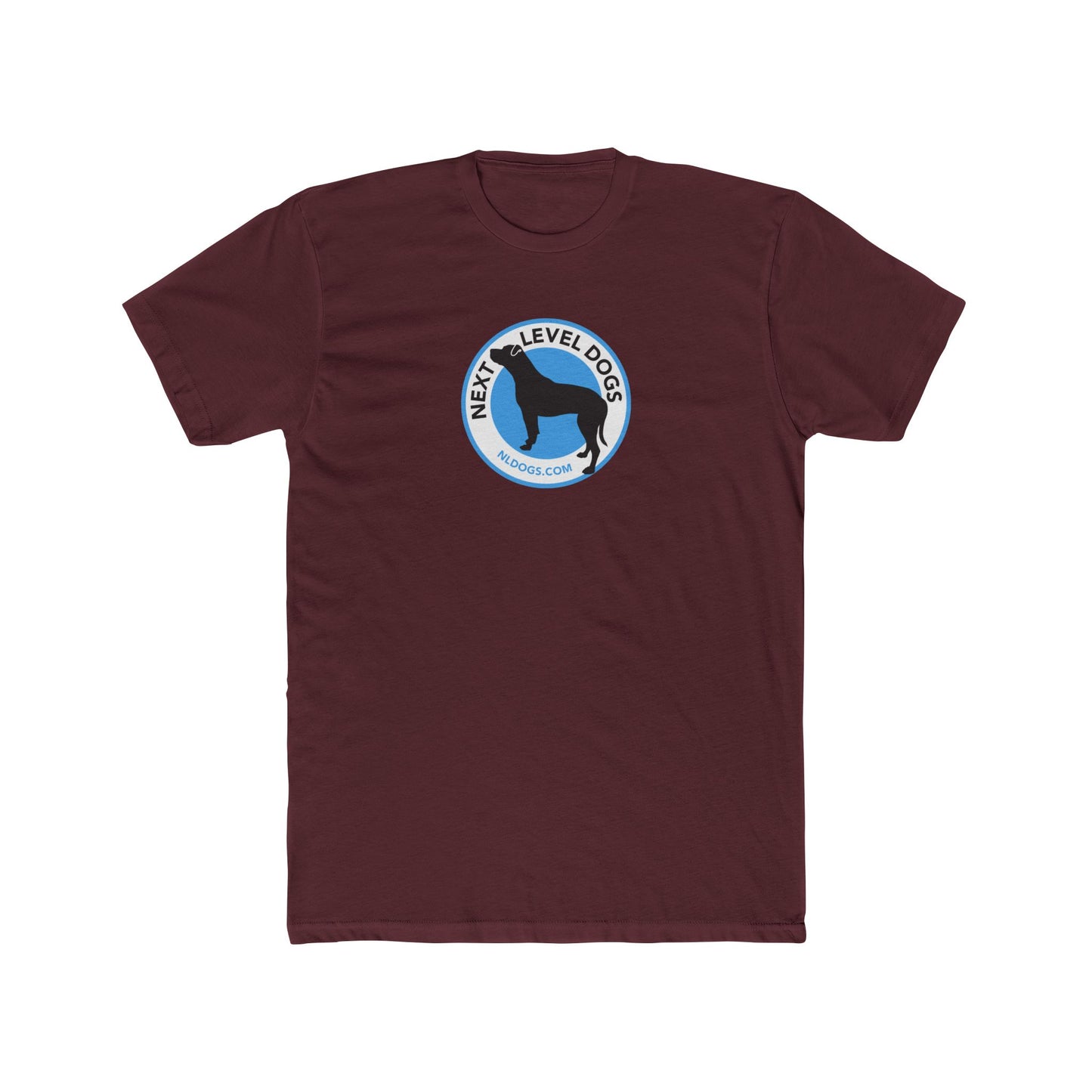 Obedience Is Not A Lifestyle - Sue & Macey with Next Level Dogs Logo - Unisex Cotton Crew Tee