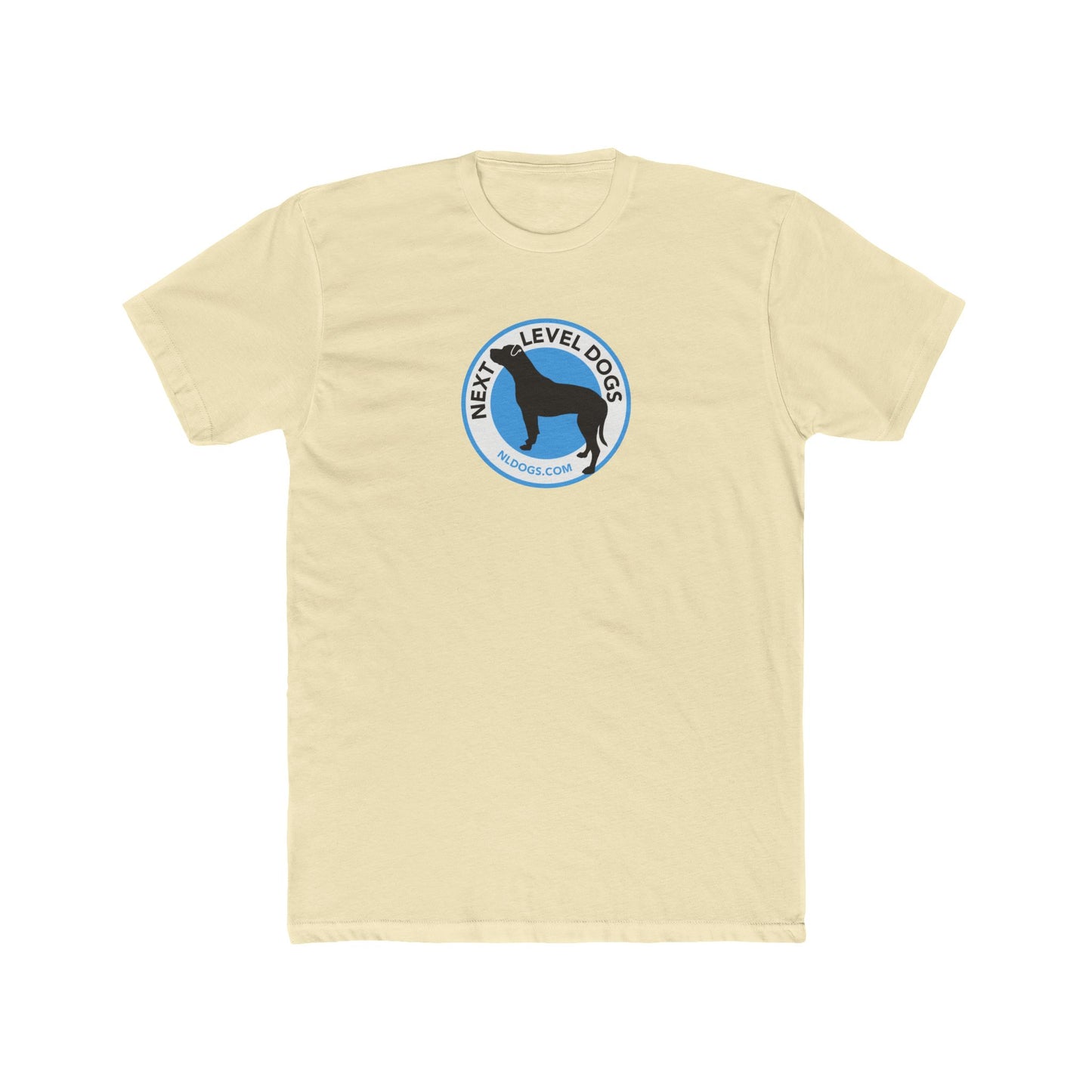 Obedience Is Not A Lifestyle - Sue & Macey with Next Level Dogs Logo - Unisex Cotton Crew Tee