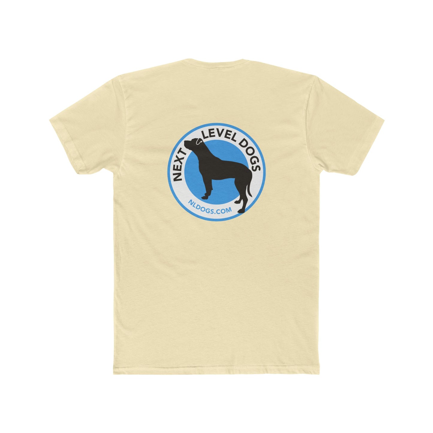 Obedience Is Not A Lifestyle with Next Level Dogs Logo - Unisex Cotton Crew Tee