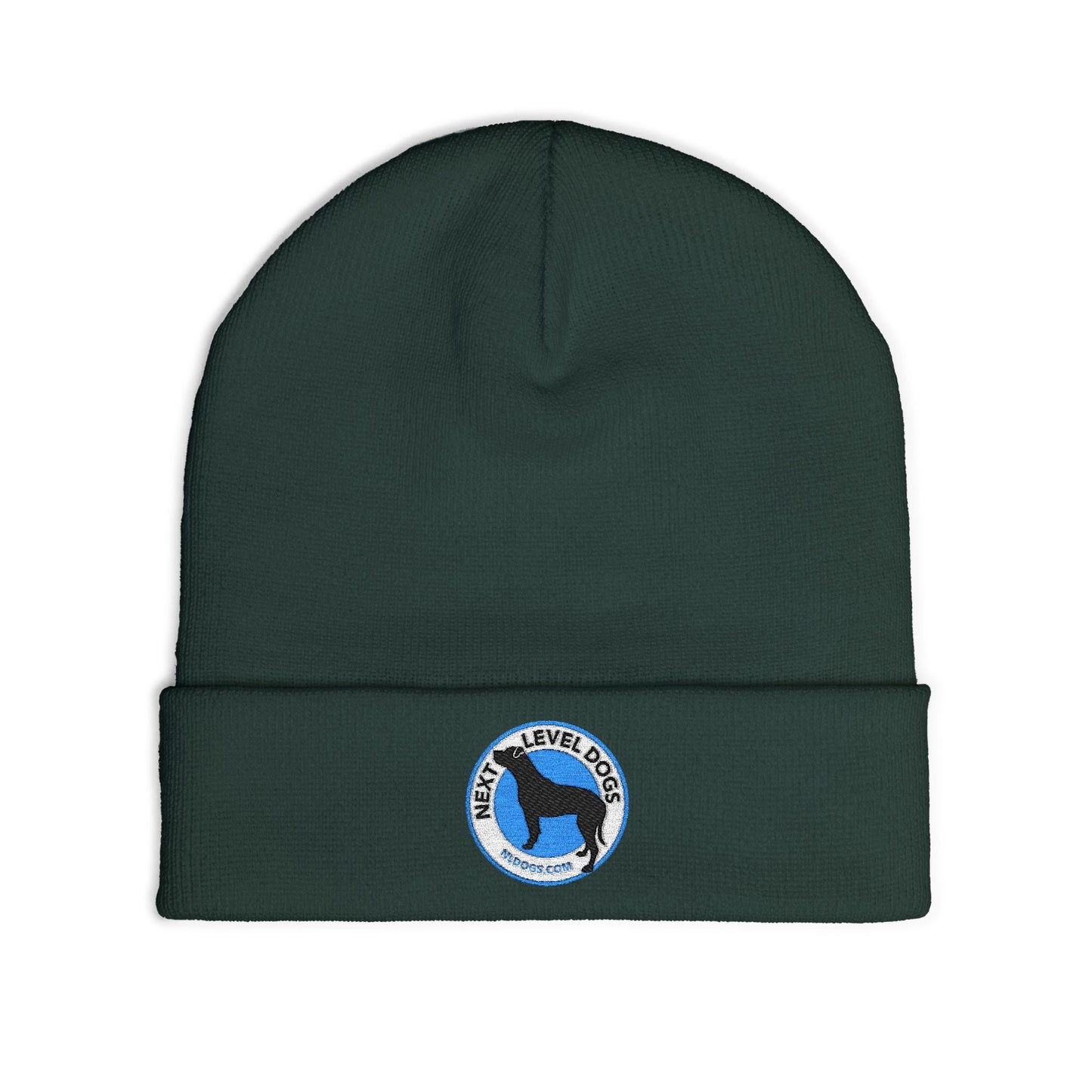 Next Level Dogs Embroidered Knit Beanie