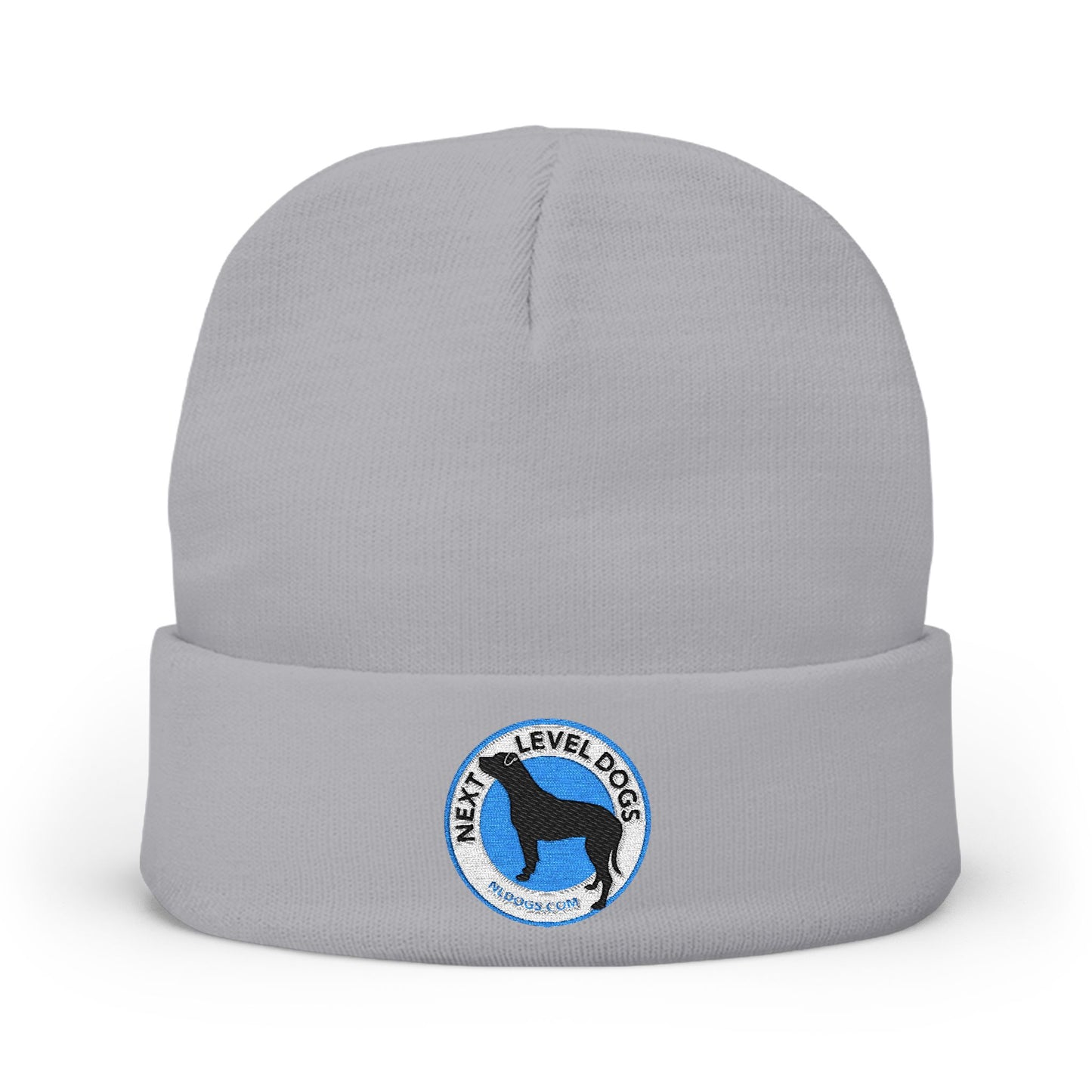 Next Level Dogs Embroidered Knit Beanie