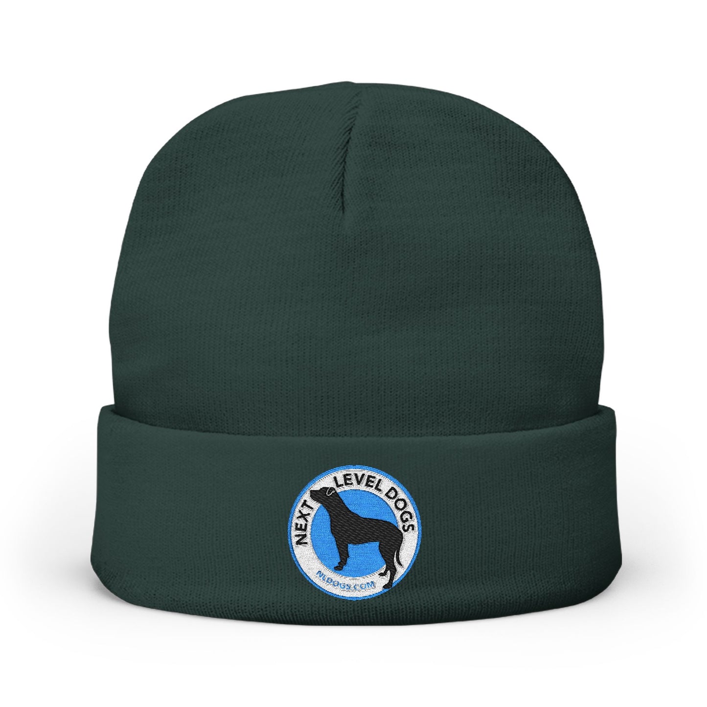 Next Level Dogs Embroidered Knit Beanie