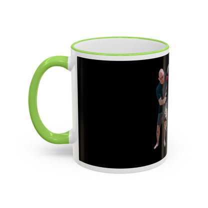 Mug — "Go Play With Your Dog" Accent Rim & Handle Ceramic Coffee Cup (11oz/15oz)