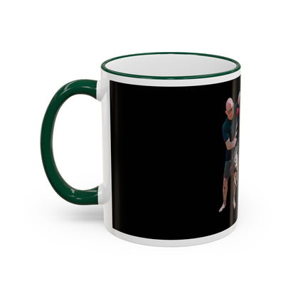 Mug — "Go Play With Your Dog" Accent Rim & Handle Ceramic Coffee Cup (11oz/15oz)