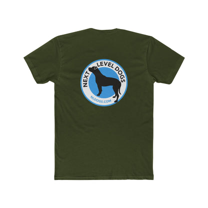 Obedience Is Not A Lifestyle with Next Level Dogs Logo - Unisex Cotton Crew Tee