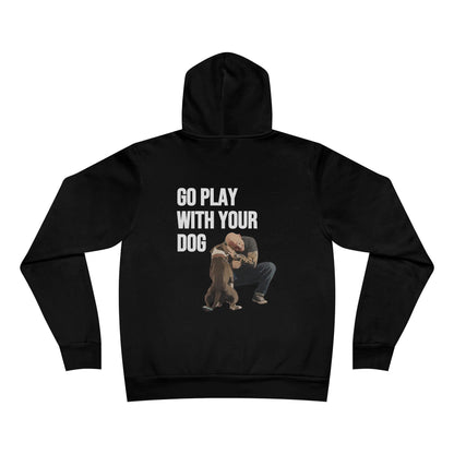 Go Play With Your Dog Personal Play with Next Level Dogs Logo - Unisex Sponge Fleece Pullover Hoodie