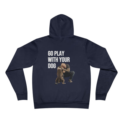 Go Play With Your Dog Personal Play with Next Level Dogs Logo - Unisex Sponge Fleece Pullover Hoodie