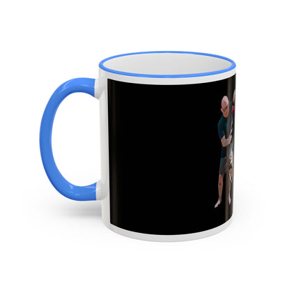 Mug — "Go Play With Your Dog" Accent Rim & Handle Ceramic Coffee Cup (11oz/15oz)
